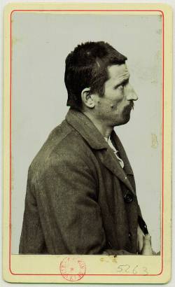 Portrait d'Henri Vidal, le "tueur de femmes" pris à la prosion Saint-Paul en juin 1902.