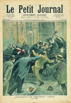 "Assassinat du Président Carnot : le crime", Le petit Jounal illustré, 2 juillet 1894