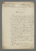 Lettre adressée au procureur impérial de Lyon dans laquelle Pierre Charnier lui expose la différence de traitement du délit de piquage d'once lorsqu'il a pour victime un marchand-fabricant ou un chef d'atelier.