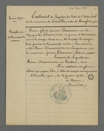 Baptême de Pierre Charnier père, le 23 janvier 1770. Extrait du registre des actes de l'état-civil de la commune de Vincelles.