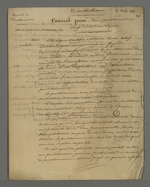Notes de Pierre Charnier concernant la constitution et les modalités d'un Conseil privé des Prud'hommes chefs d'ateliers, qu'il définit comme le second mutuellisme.