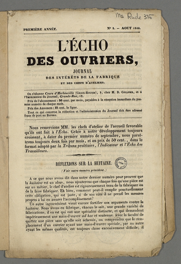 
						Affichage en mode lecture de la page
					