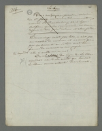 Notes de Pierre Charnier concernant Duminge, témoin à charge dans l'affaire Laloge, en vue de l'appel à sa condamnation pour avoir participé au dépavage durant l'insurrection de juin 1849.