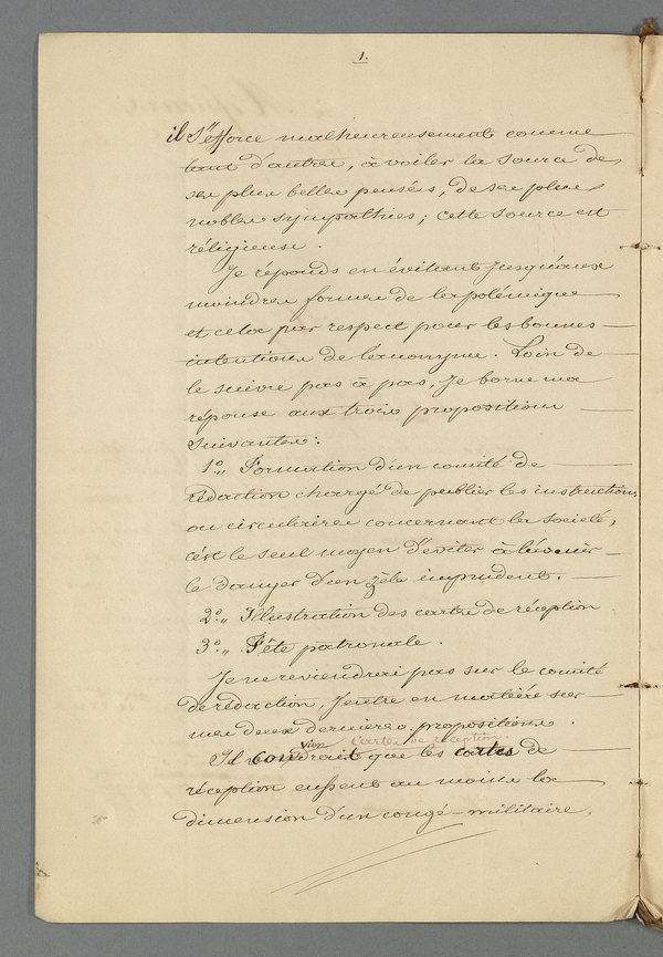 
						Affichage en mode lecture de la page
					