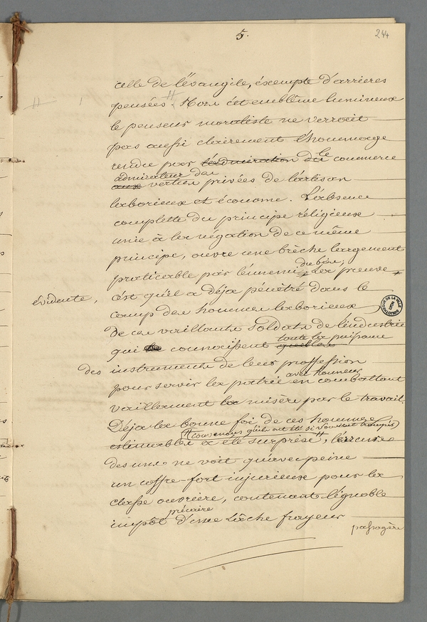 
						Affichage en mode lecture de la page
					