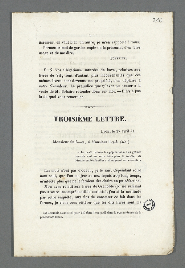
						Affichage en mode lecture de la page
					