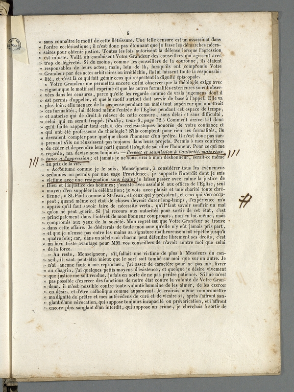 
						Affichage en mode lecture de la page
					