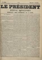 Le Président : journal napoléonien, N°2, pp. 1