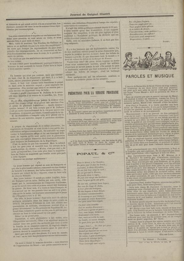 
						Affichage en mode lecture de la page
					