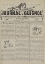 Le Journal de Guignol : illustré, politique, N°10, pp. 1