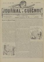 Le Journal de Guignol : illustré, politique, N°17, pp. 1