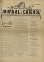 Le Journal de Guignol : illustré, politique, N°2, pp. 1