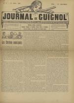 Le Journal de Guignol : illustré, politique, N°3, pp. 1