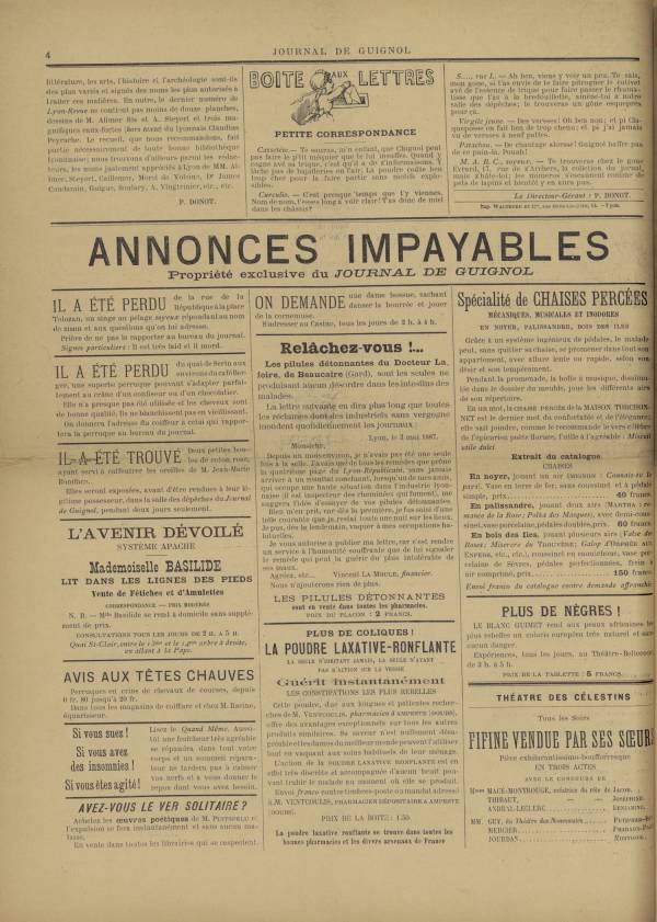 
						Affichage en mode lecture de la page
					