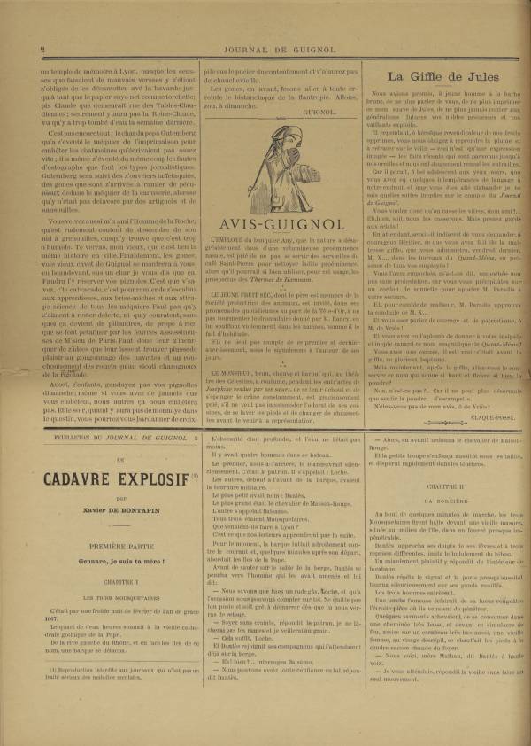 
						Affichage en mode lecture de la page
					