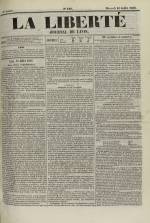 La Liberté : journal de Lyon, N°120, pp. 1