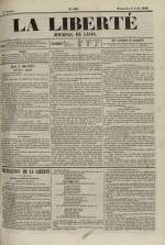 La Liberté : journal de Lyon, N°138, pp. 1