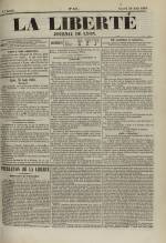 La Liberté : journal de Lyon, N°157, pp. 1