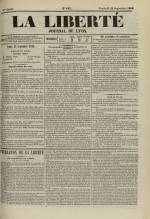 La Liberté : journal de Lyon, N°183, pp. 1