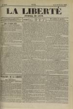 La Liberté : journal de Lyon, N°212, pp. 1