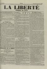 La Liberté : journal de Lyon, N°250, pp. 1