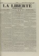 La Liberté : journal de Lyon, N°252, pp. 1