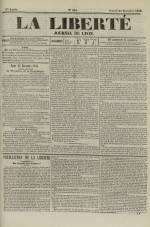 La Liberté : journal de Lyon, N°262
