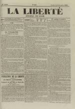 La Liberté : journal de Lyon, N°267, pp. 1