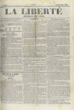 La Liberté : journal de Lyon, N°48, pp. 1