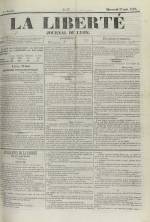 La Liberté : journal de Lyon, N°57, pp. 1