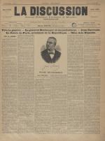 La Discussion : journal politique, littéraire et mondain, N°2, pp. 1
