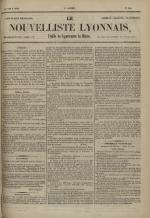Avenir du peuple : feuille lyonnaise, industrielle et littéraire - extrait des journaux, N°110, pp. 1