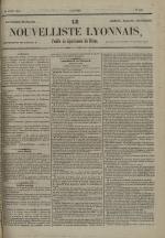 Avenir du peuple : feuille lyonnaise, industrielle et littéraire - extrait des journaux, N°123, pp. 1