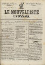 Avenir du peuple : feuille lyonnaise, industrielle et littéraire - extrait des journaux, N°14