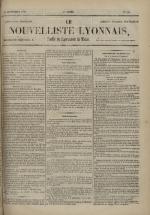 Avenir du peuple : feuille lyonnaise, industrielle et littéraire - extrait des journaux, N°145, pp. 1