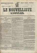 Avenir du peuple : feuille lyonnaise, industrielle et littéraire - extrait des journaux, N°16