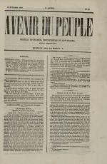 Avenir du peuple,  N°16, pp. 1