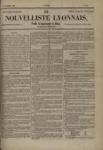 Avenir du peuple : feuille lyonnaise, industrielle et littéraire - extrait des journaux, N°171, pp. 1