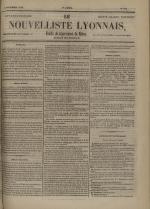 Avenir du peuple : feuille lyonnaise, industrielle et littéraire - extrait des journaux, N°191, pp. 1