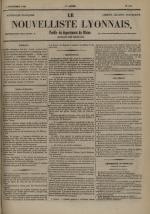 Avenir du peuple : feuille lyonnaise, industrielle et littéraire - extrait des journaux, N°194, pp. 1