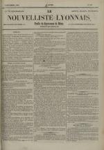 Avenir du peuple : feuille lyonnaise, industrielle et littéraire - extrait des journaux, N°219, pp. 1