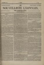 Avenir du peuple : feuille lyonnaise, industrielle et littéraire - extrait des journaux, N°222, pp. 1