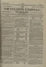 Avenir du peuple : feuille lyonnaise, industrielle et littéraire - extrait des journaux, N°231