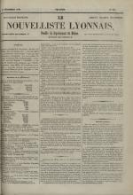 Avenir du peuple : feuille lyonnaise, industrielle et littéraire - extrait des journaux, N°233