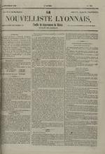 Avenir du peuple : feuille lyonnaise, industrielle et littéraire - extrait des journaux, N°238