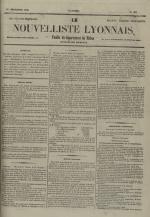 Avenir du peuple : feuille lyonnaise, industrielle et littéraire - extrait des journaux, N°239