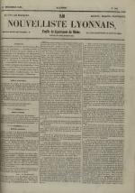 Avenir du peuple : feuille lyonnaise, industrielle et littéraire - extrait des journaux, N°242