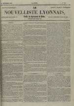 Avenir du peuple : feuille lyonnaise, industrielle et littéraire - extrait des journaux, N°243, pp. 1