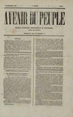 Avenir du peuple,  N°25, pp. 1