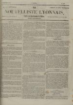 Avenir du peuple : feuille lyonnaise, industrielle et littéraire - extrait des journaux, N°256
